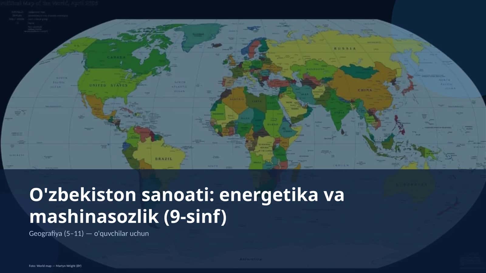 Geografiya (5–11) — o'quvchilar uchun