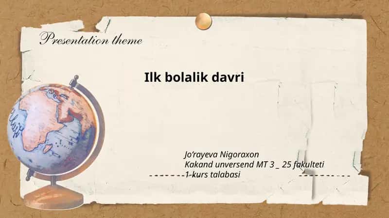 Ilk bolalik davri