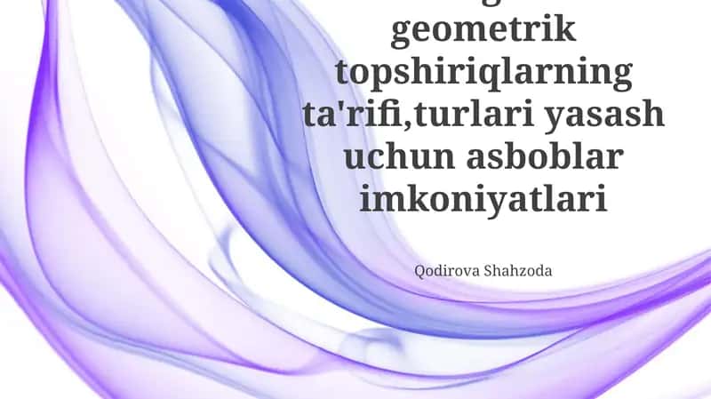 Turli turdagi yaratish asboblari