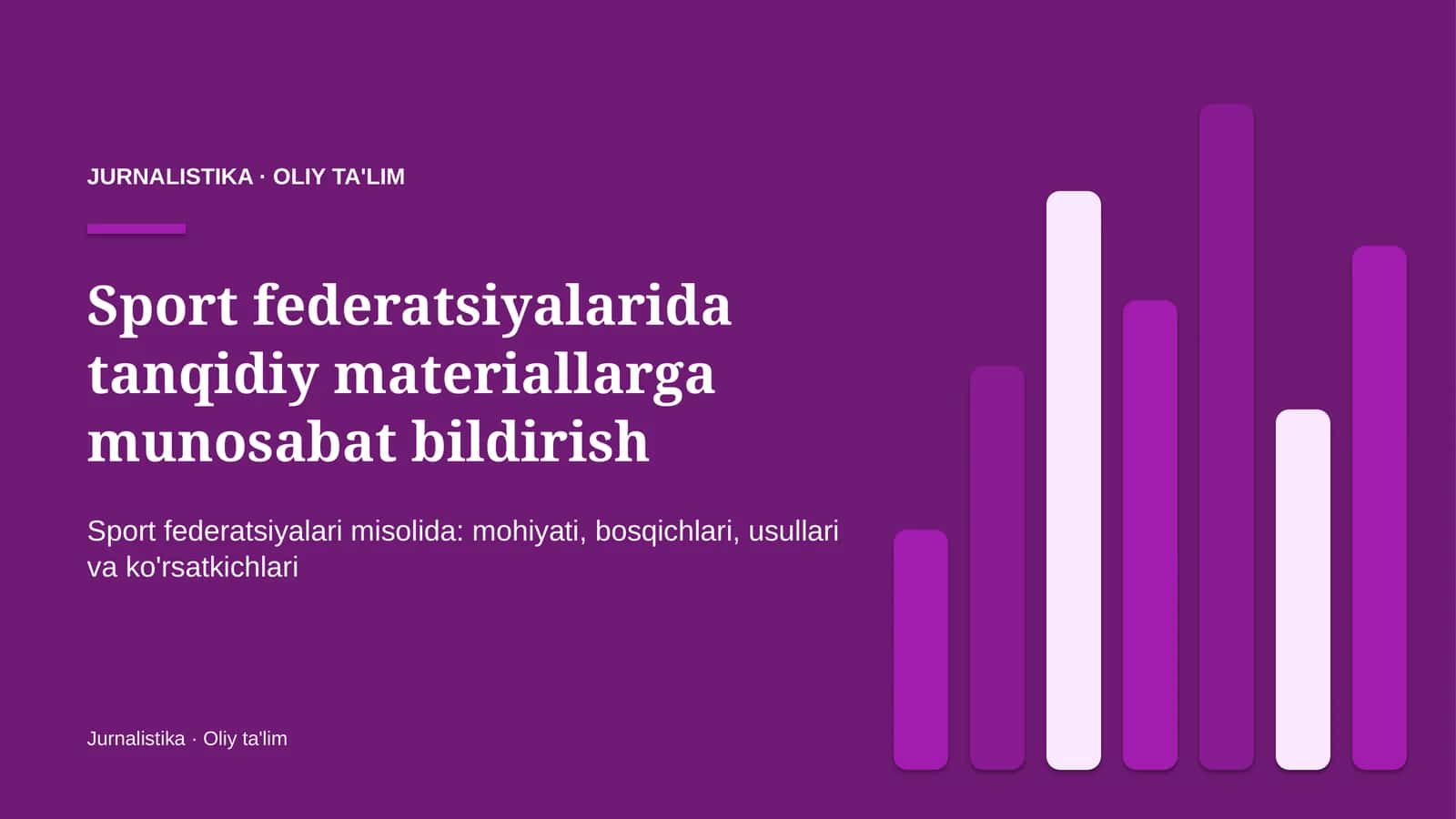 sport federatsiyalarida tanqidiy materiallarga munosabat bildirish 9001