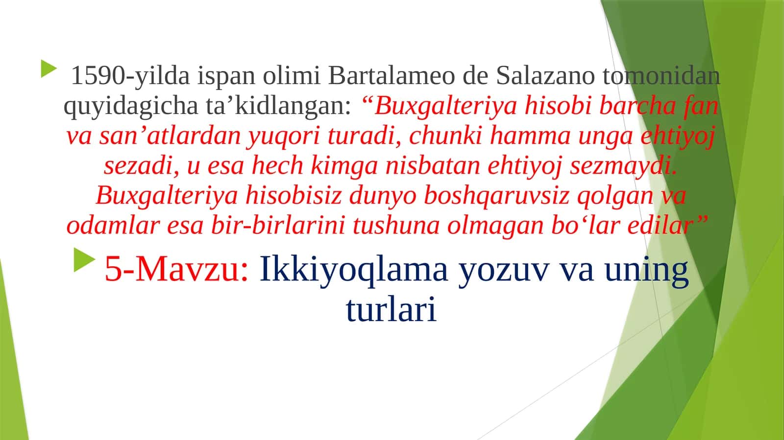 Ikkiyoqlama yozuv va uning turlari