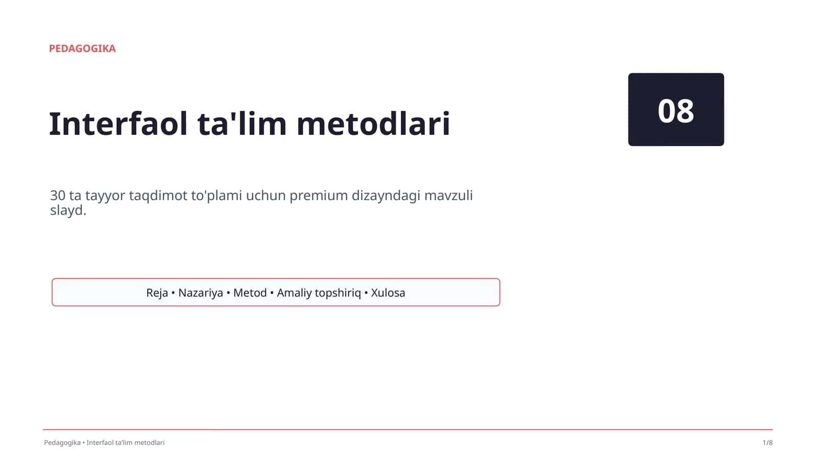 Interfaol ta'lim metodlari