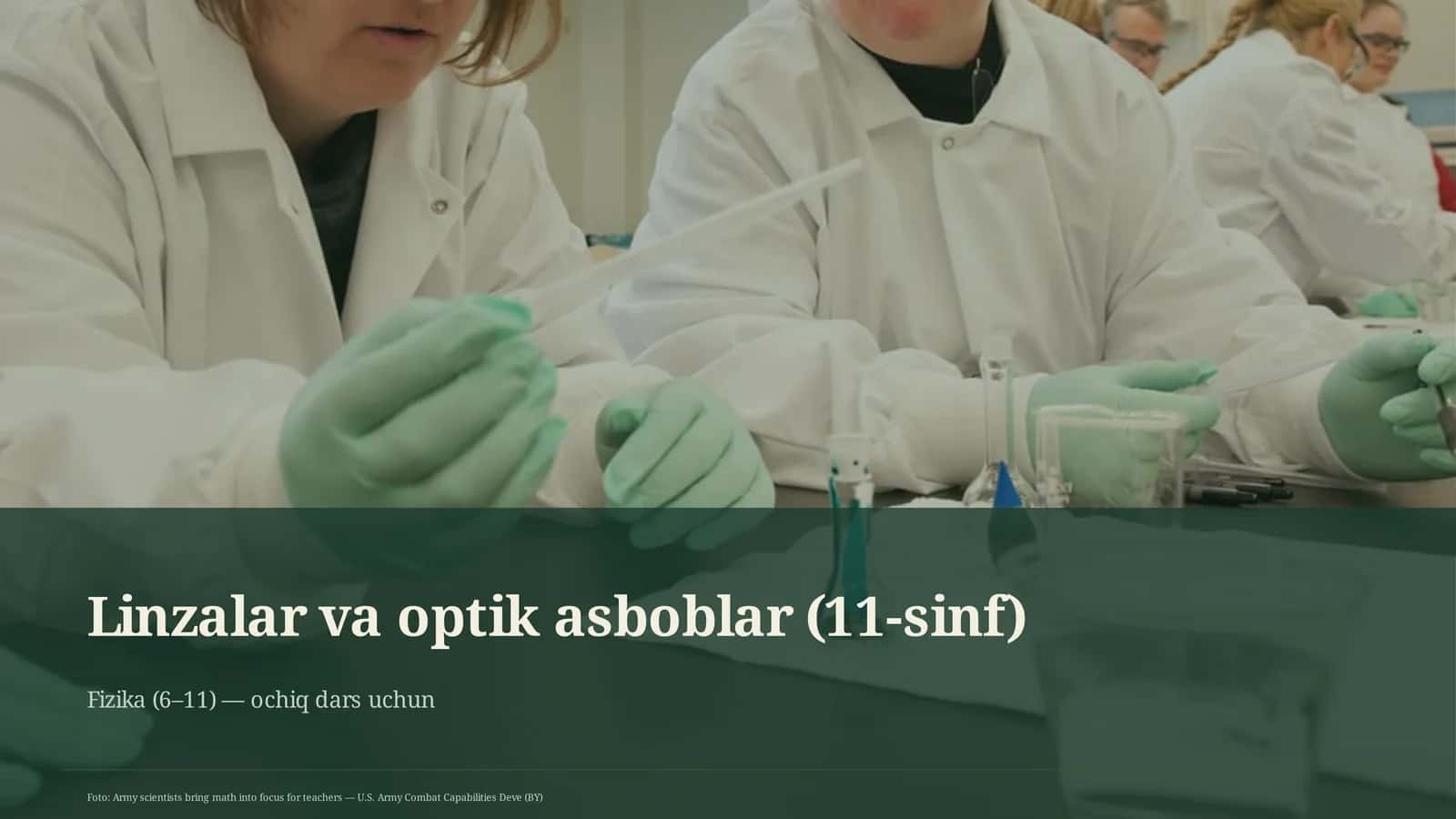 Linzalar va optik asboblar (11-sinf)