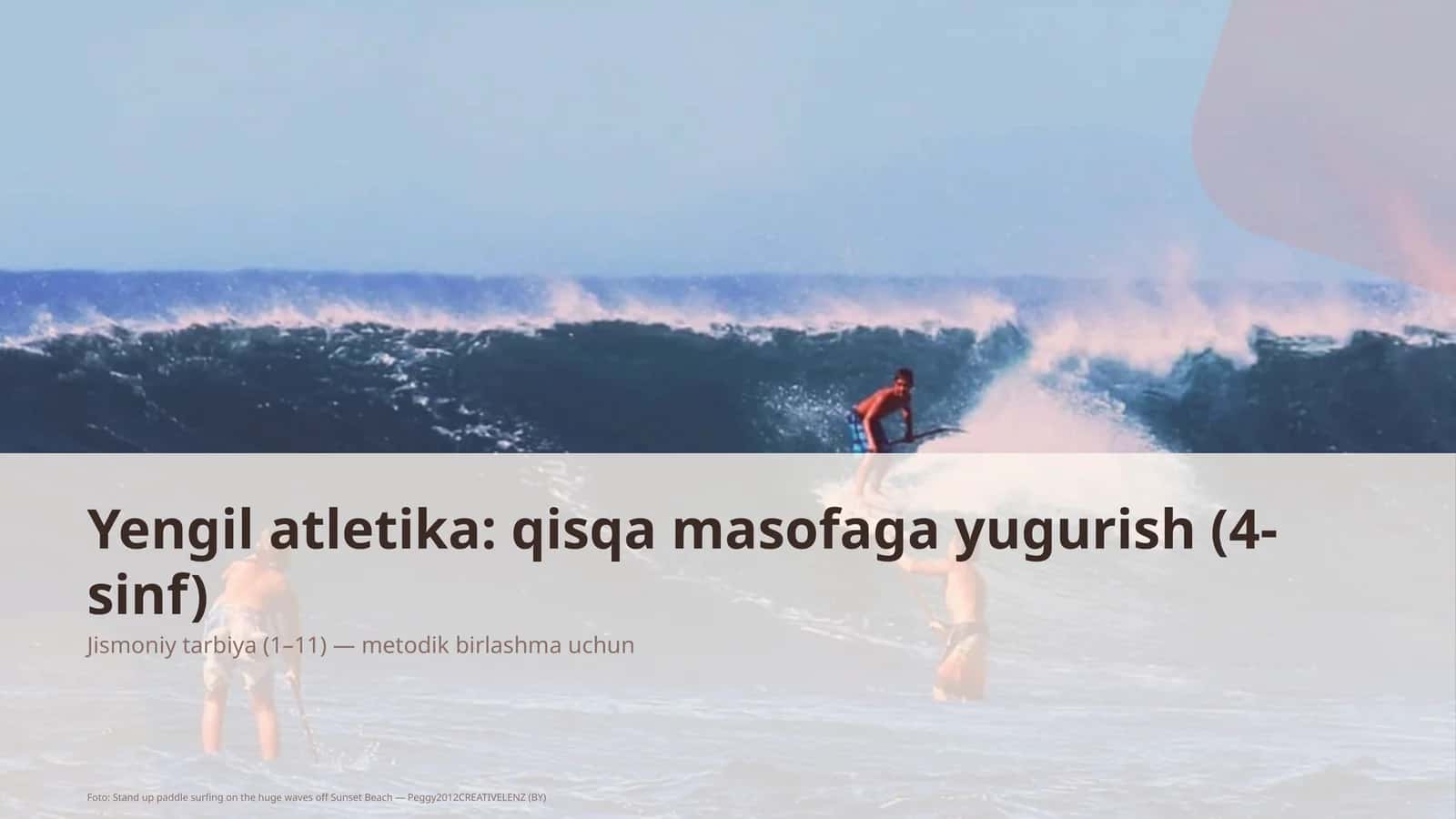 Yengil atletika: qisqa masofaga yugurish (4-sinf)