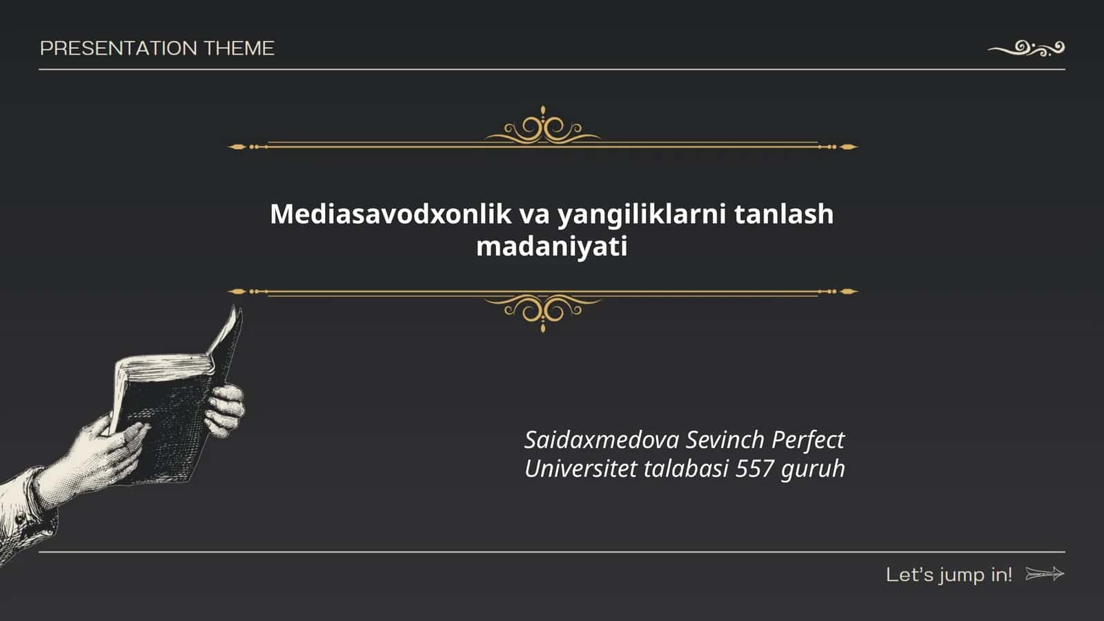 Mediasavodxonlik va yangiliklarni tanlash madaniyati
