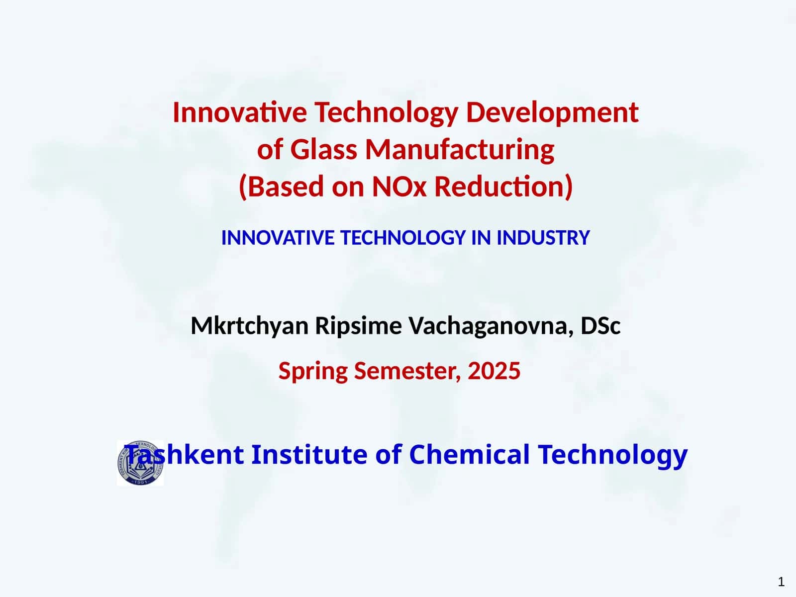 Innovative Technology Development of Glass Manufacturing (Based on NOx Reduction)