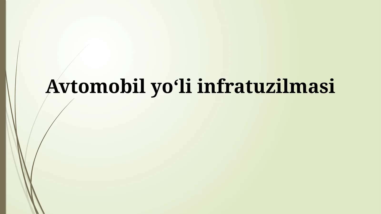 Yo'l infratuzilmasi: Tarix, rejalashtirish va rivojlanish
