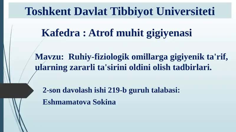 ruhiy-fiziologik omillar