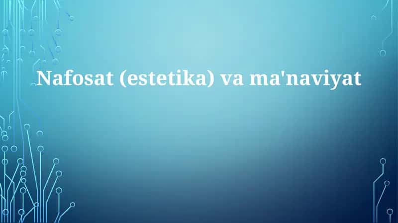 Nafosat(estetika)vama'naviyat
