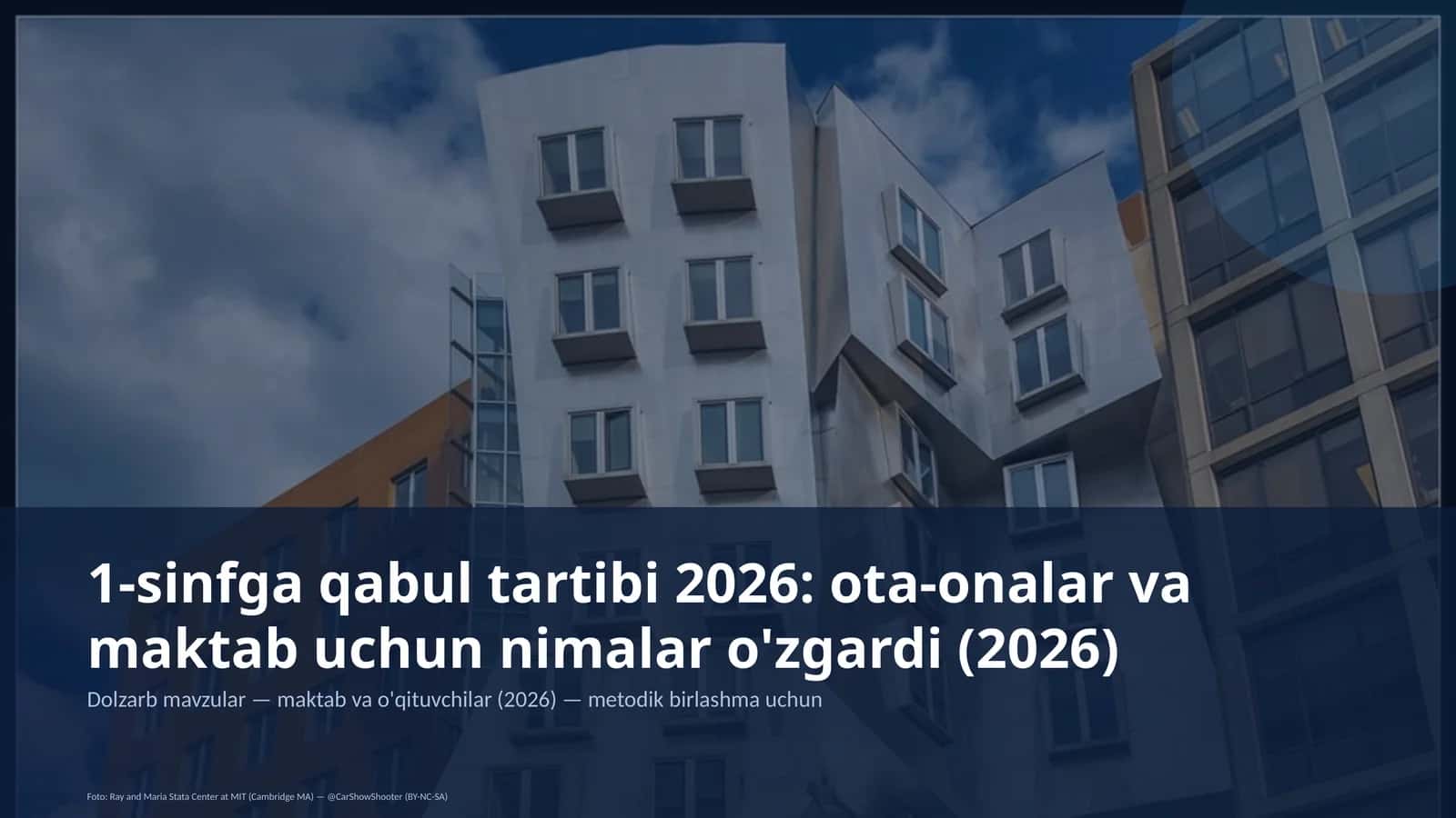 Dolzarb mavzular — maktab va o'qituvchilar (2026) — metodik birlashma uchun