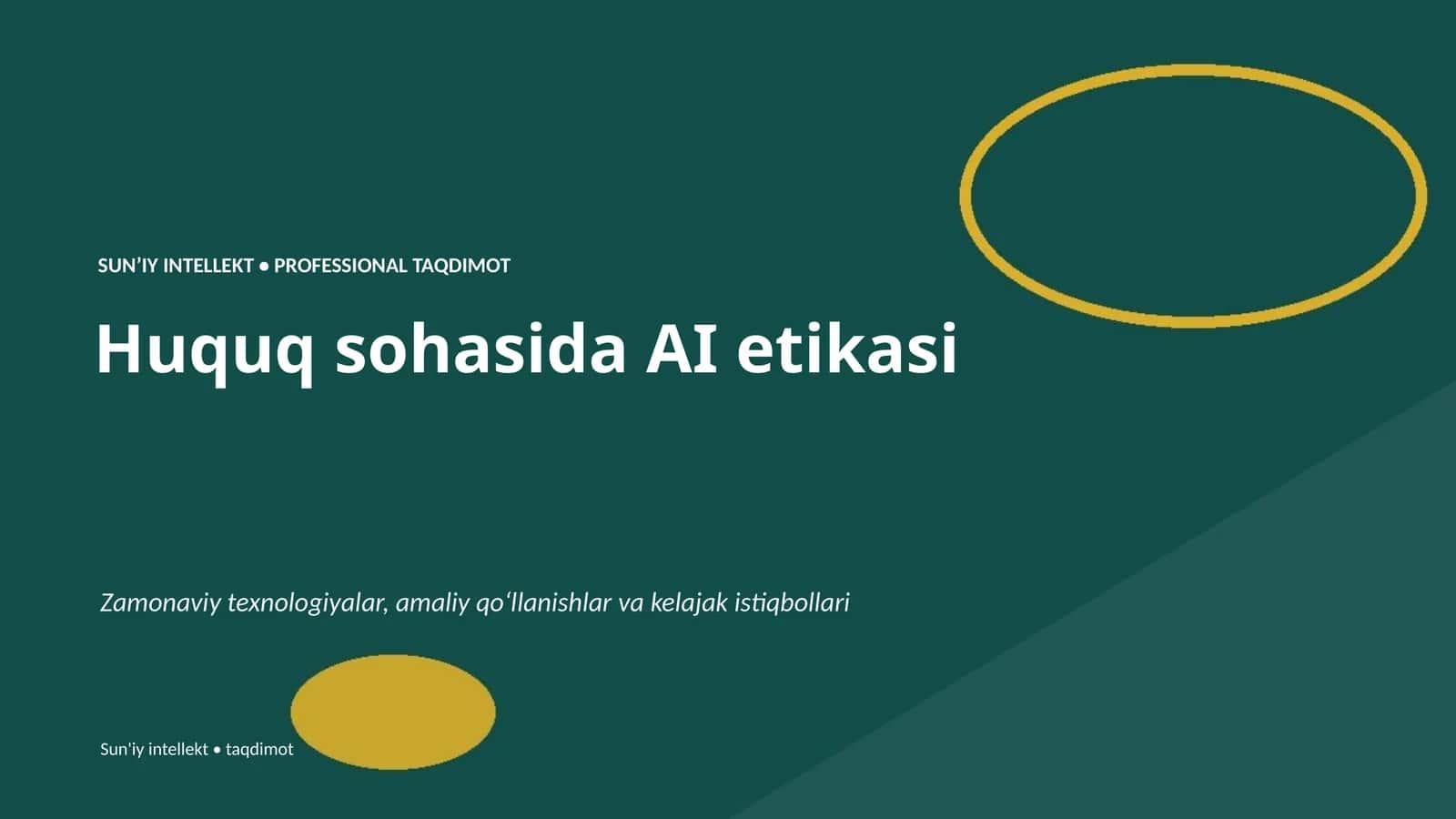 Huquq sohasida AI etikasi