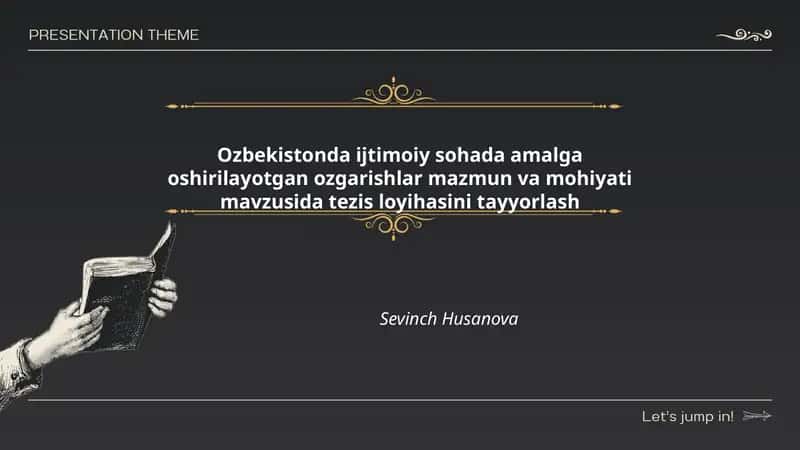 O'zbekistonda ijtimoiy sohada amalga oshirilayotgan o'zgarishlar: ta'lim tizimidagi islohotlar mazmuni va mohiyati