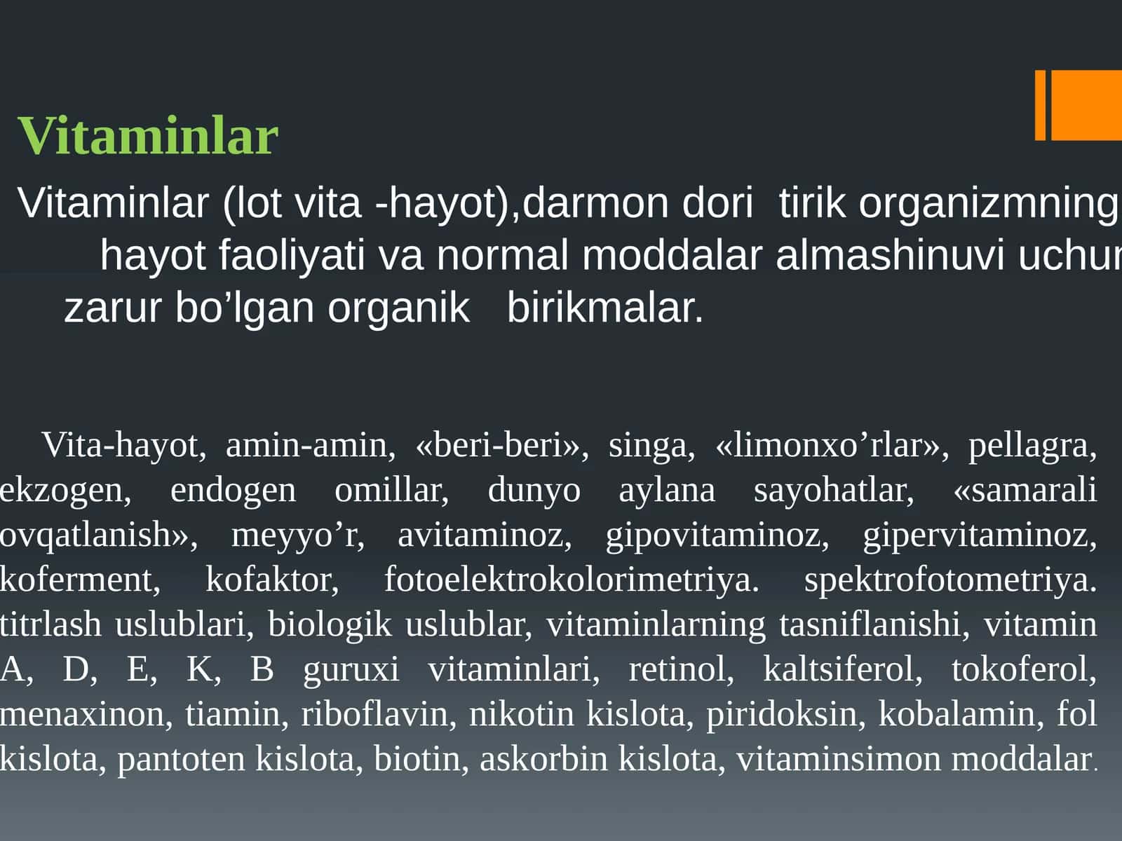 Vitaminlar