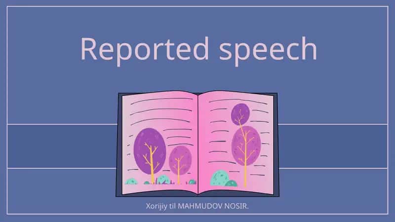 Reported speech