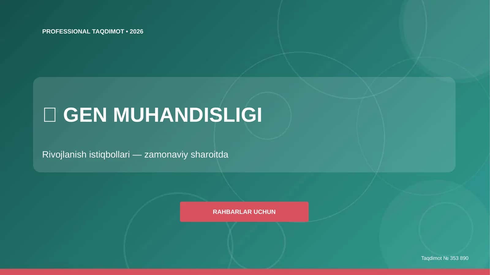 GEN MUHANDISLIGI