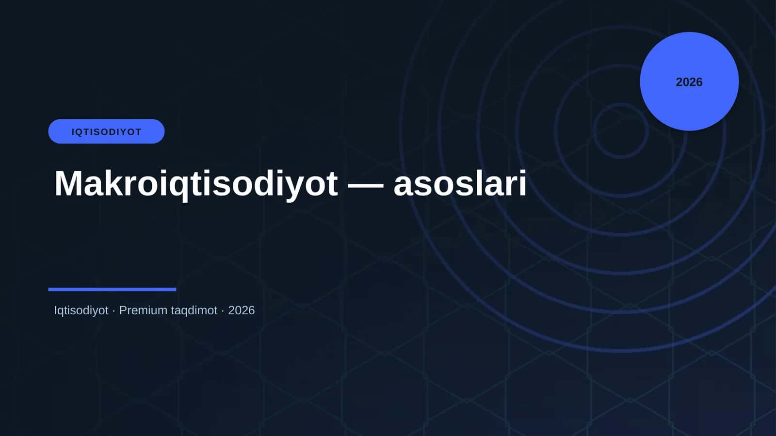 Makroiqtisodiyot — asoslari
