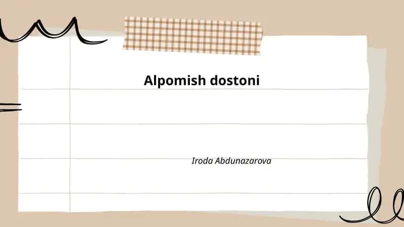 Alpomish dostoni