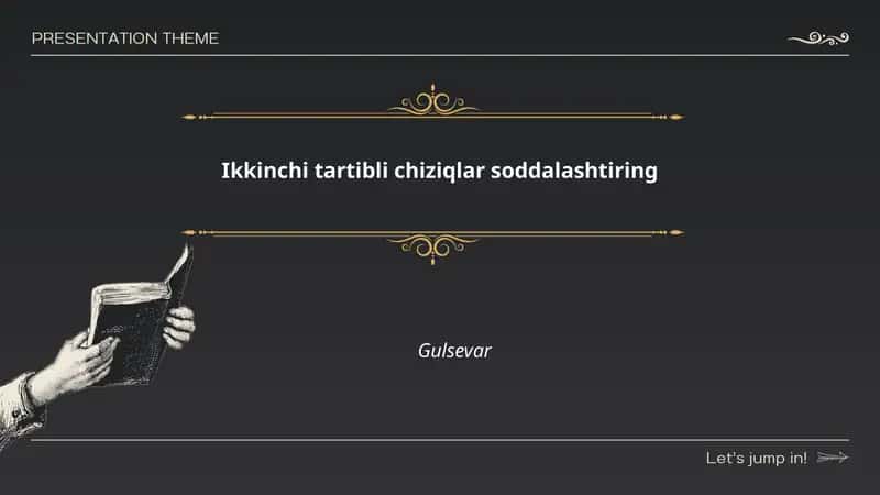 Ikkinchi tartibli chiziqlar soddalashtirish