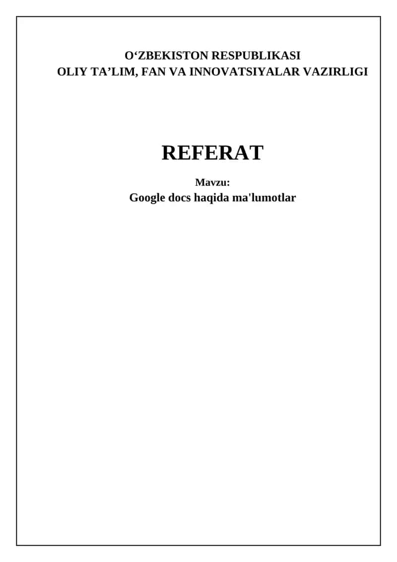 Google Docs