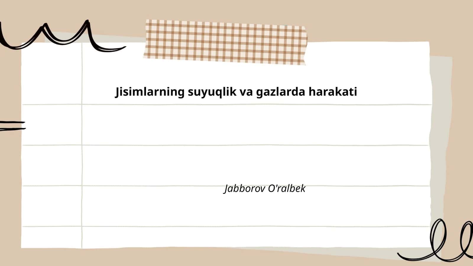 Jisimlarning suyuqlik va gazlarda harakati