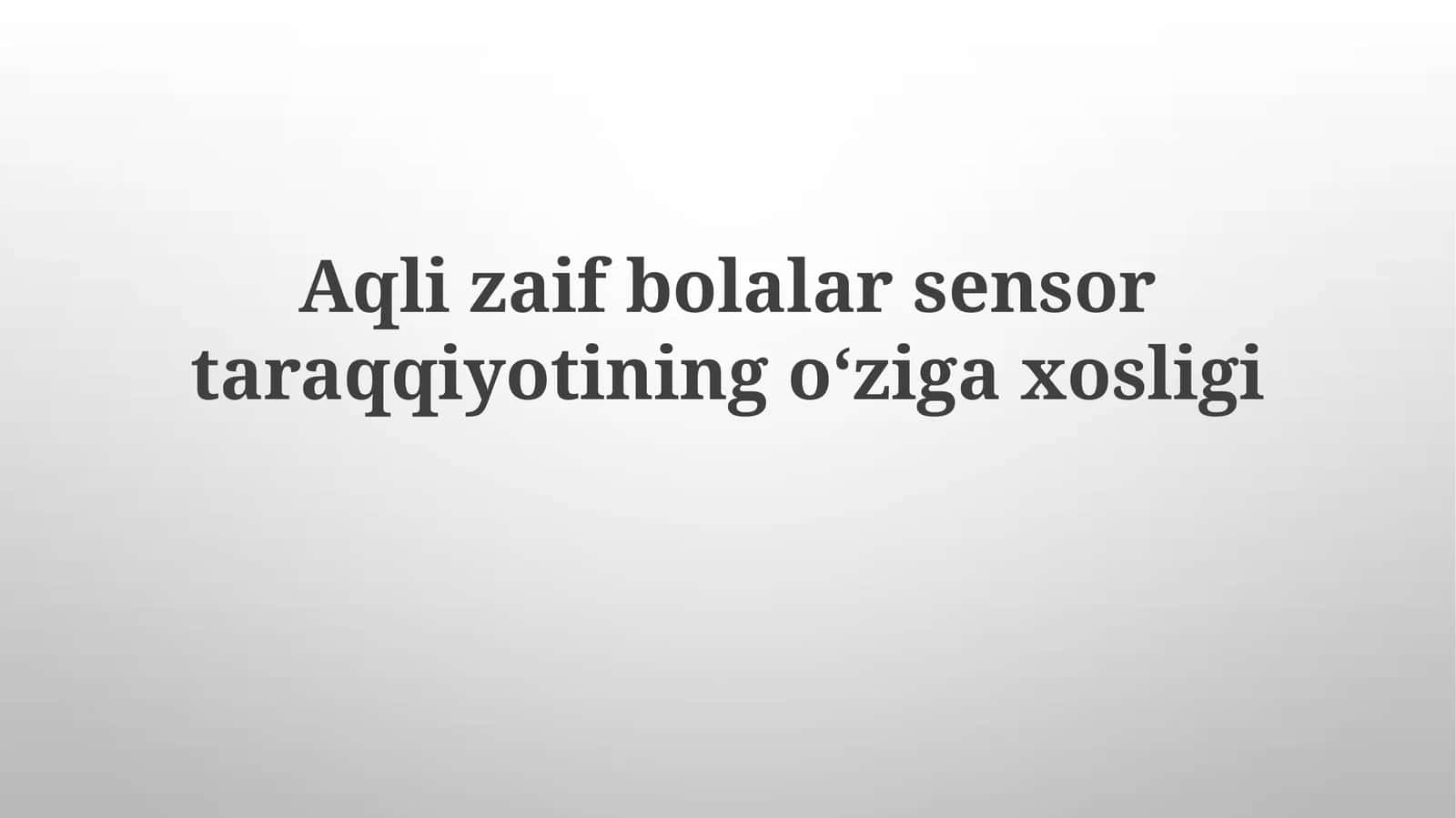 Ushbu bolalarning vestibulyar apparat disfunktsiyasi
