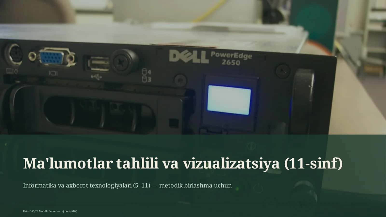 Ma'lumotlar tahlili va vizualizatsiya (11-sinf)