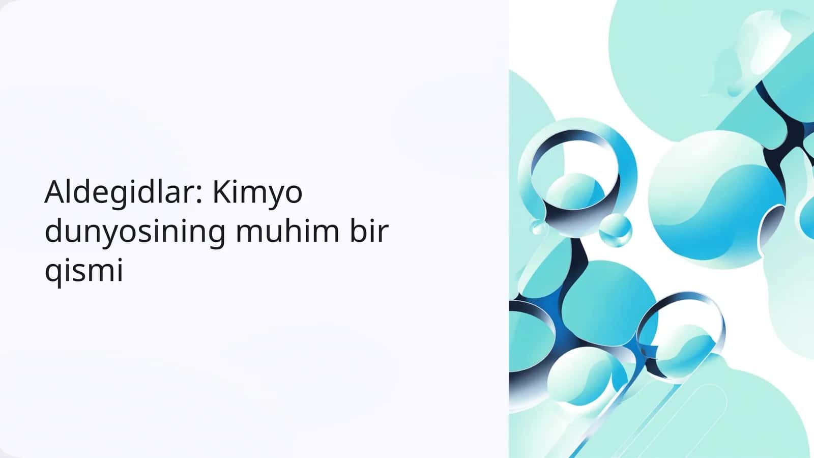 Aldegidlar: Kimyo dunyosining muhim bir qismi