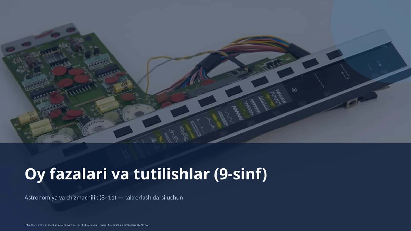 Oy fazalari va tutilishlar (9-sinf)