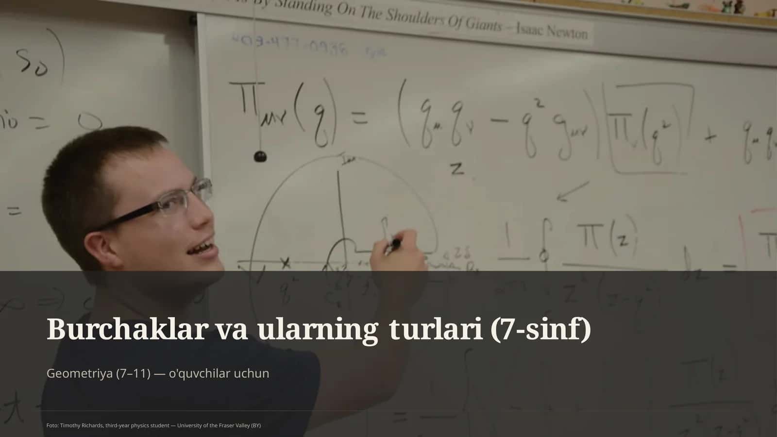 Burchaklar va ularning turlari (7-sinf)