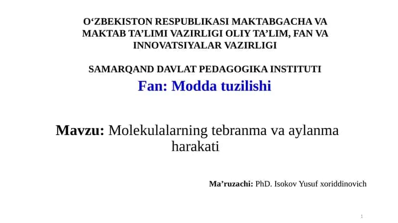 Ultrabinafsha(UB)spektroskopiya