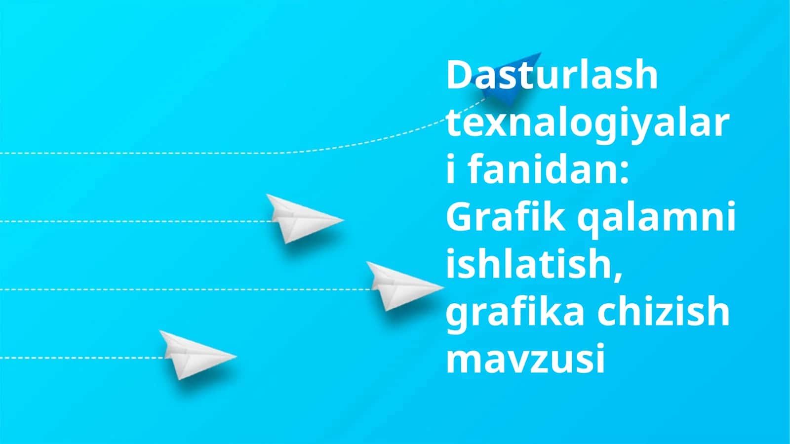Grafik qalamni ishlatish, grafika chizish