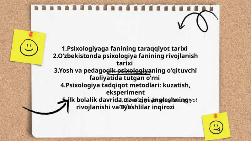 Psixologiyaga fanining taraqqiyot tarixi