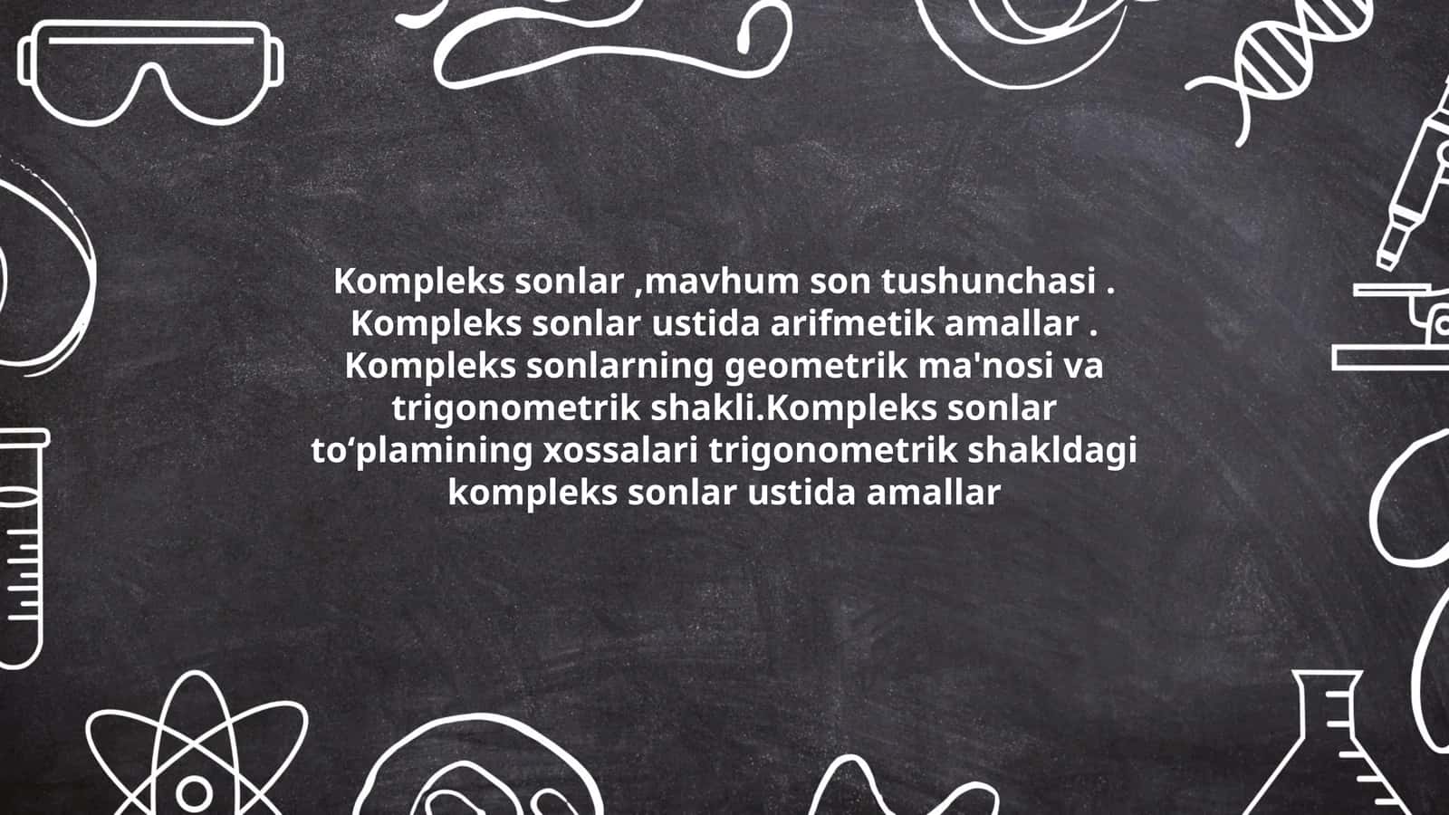 Kompleks sonlar