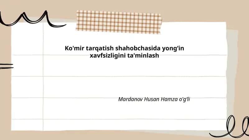 Yong'in xavfsizligi qoidalari