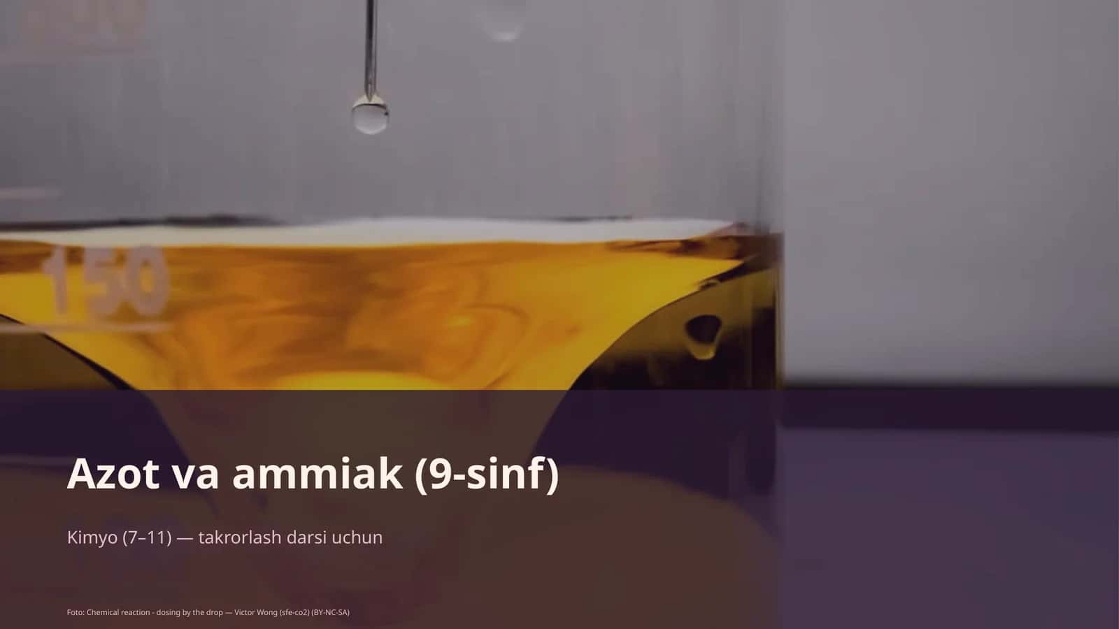Azot va ammiak (9-sinf)