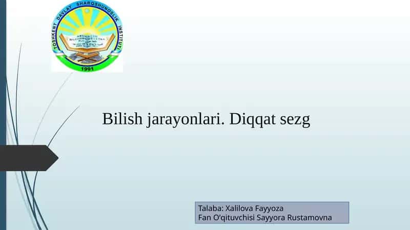 Bilishjarayonlari