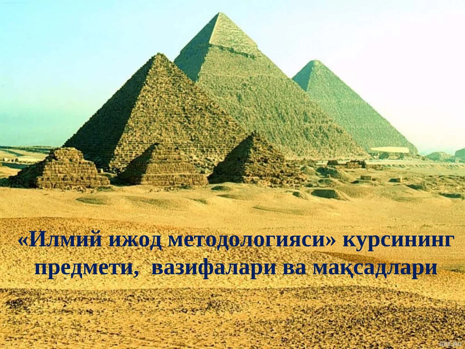 "Илмий ижод методологияси" курси