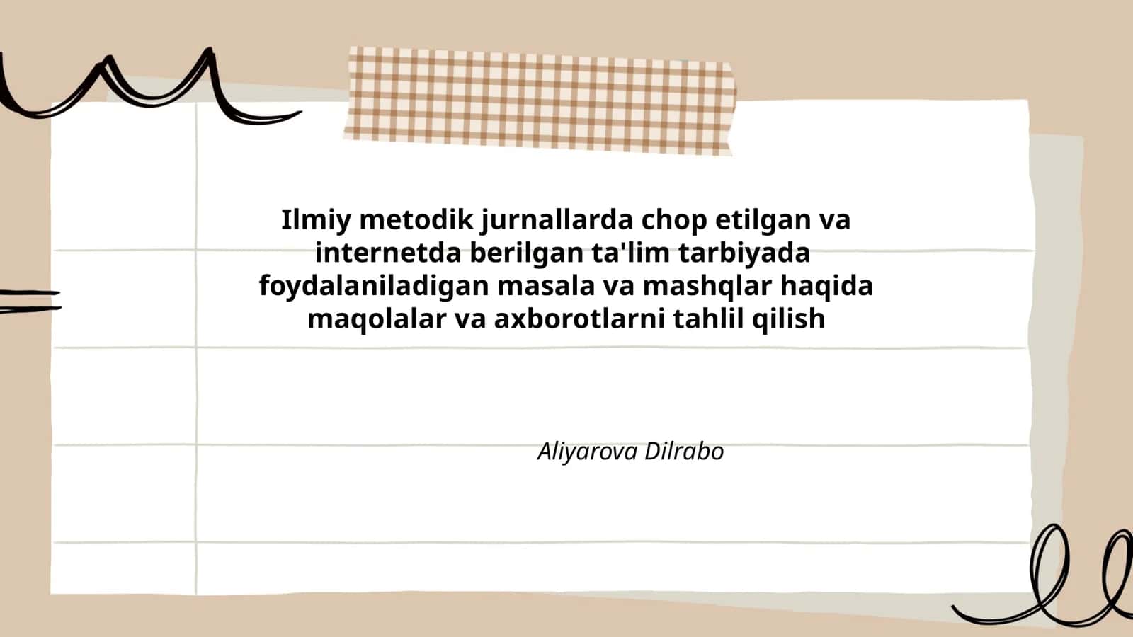 Ta'lim tarbiyasi
