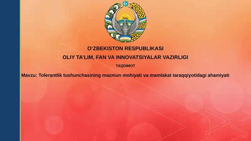 Tolerantlik tushunchasining mazmuni
