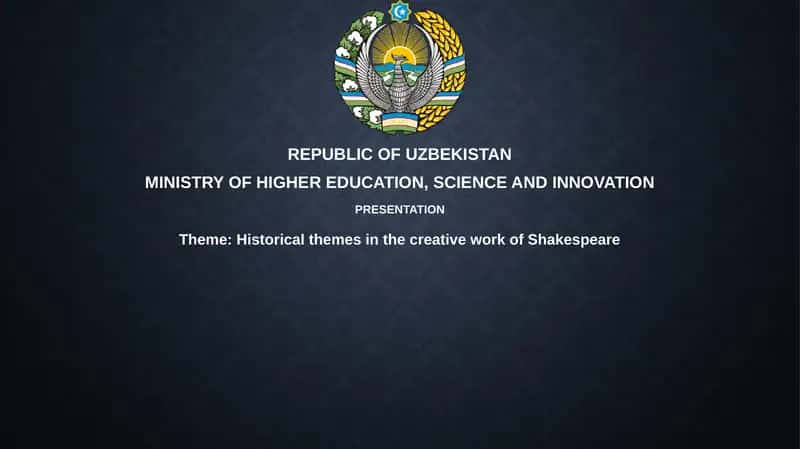 Shakespeare's Historical Themes