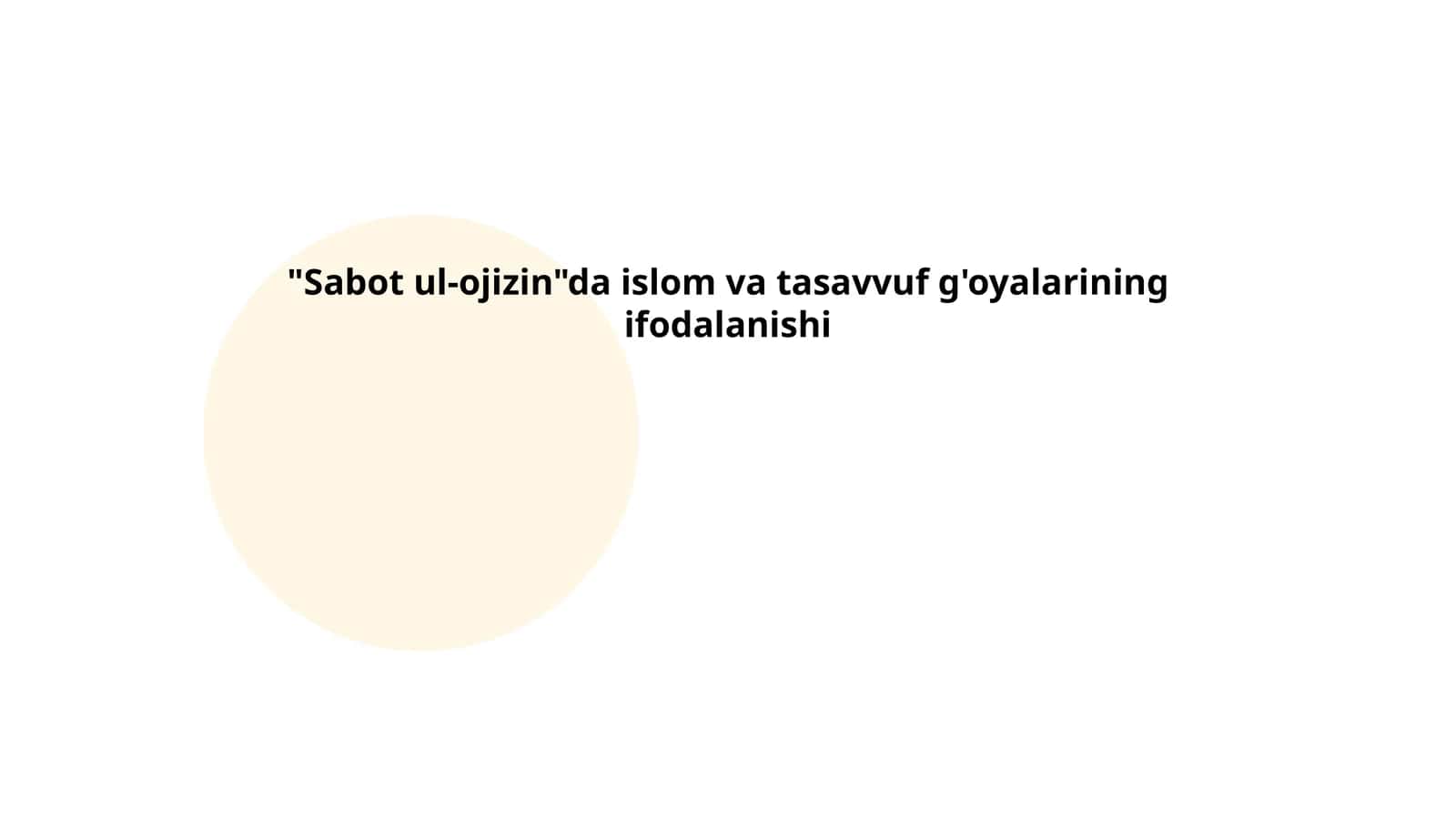 Sabot ul-ojizin