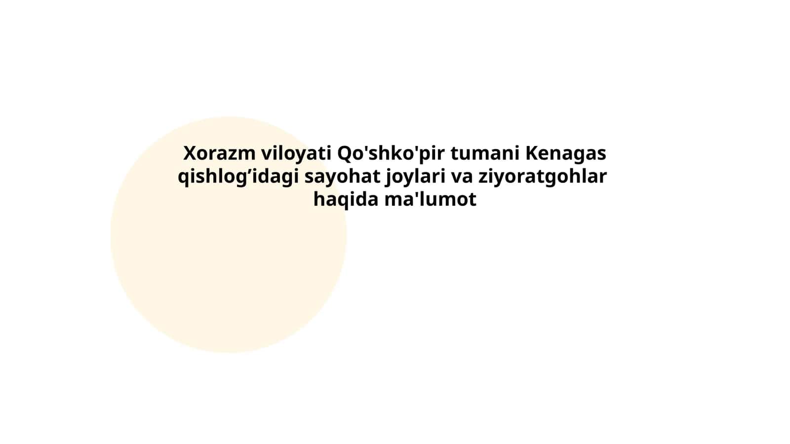Kenagas qishlog'idagi tarixiy obidalar