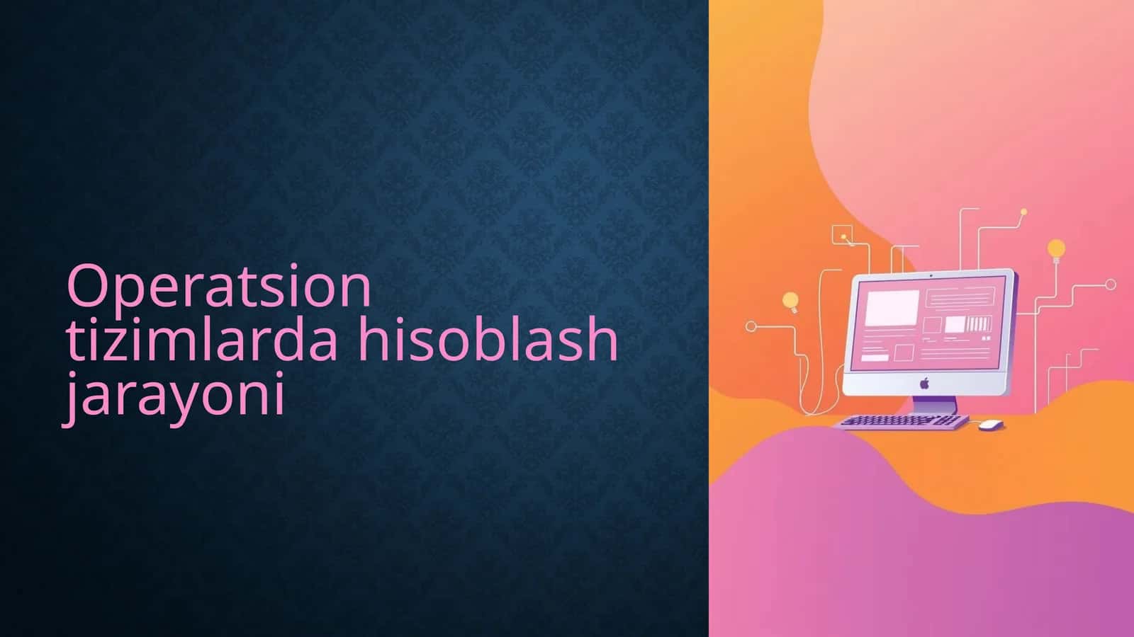 Operatsion tizimlarda hisoblash jarayoni