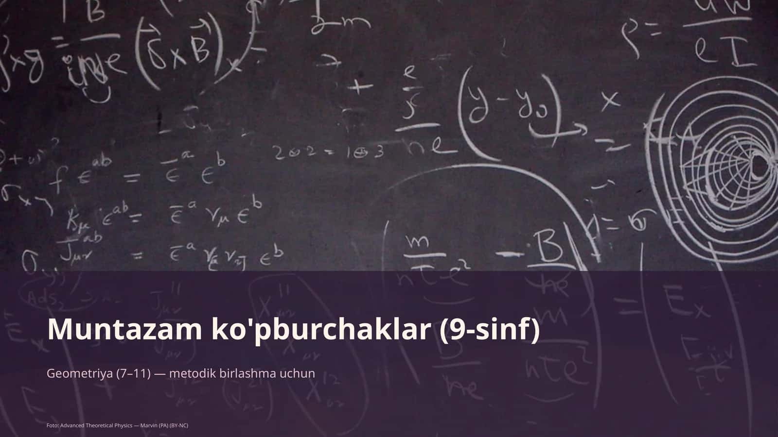 Muntazam ko'pburchaklar (9-sinf)