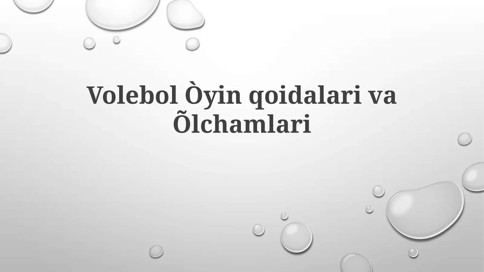 VolebolÒyinqoidalarivaÕlchamlari
