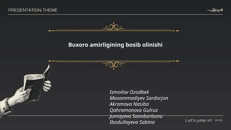 Buxoro amirligining bosib olinishi