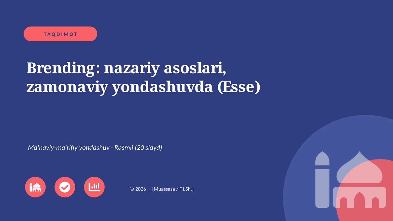 Brending: nazariy asoslari, zamonaviy yondashuvda (Esse)