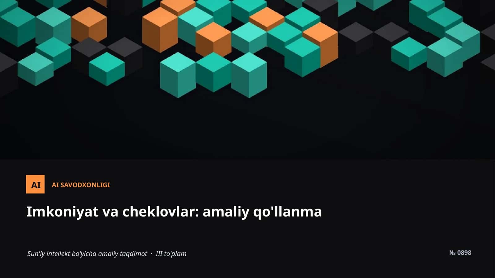 AI SAVODXONLIGI
