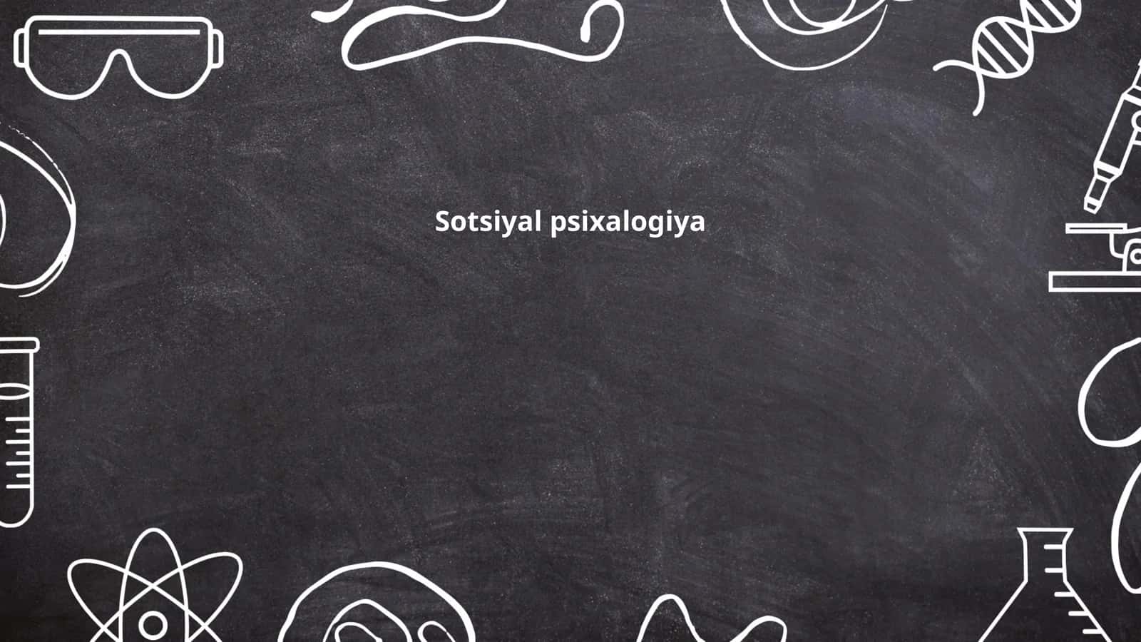 Sotsiyal psixalogiya