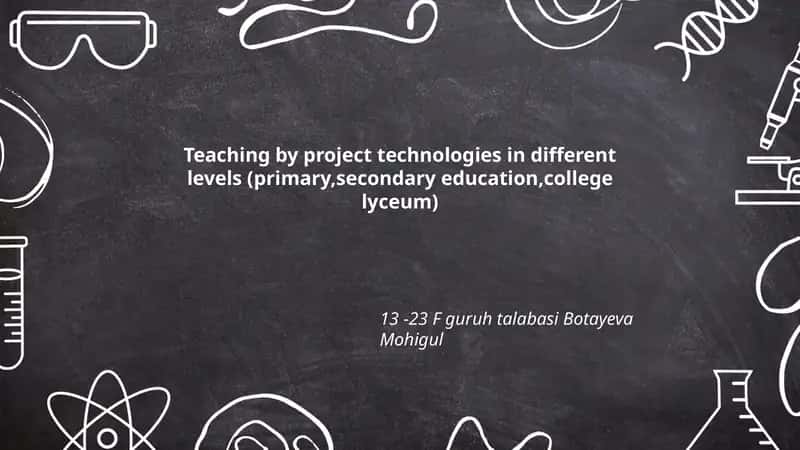 Teaching by Project Technologies